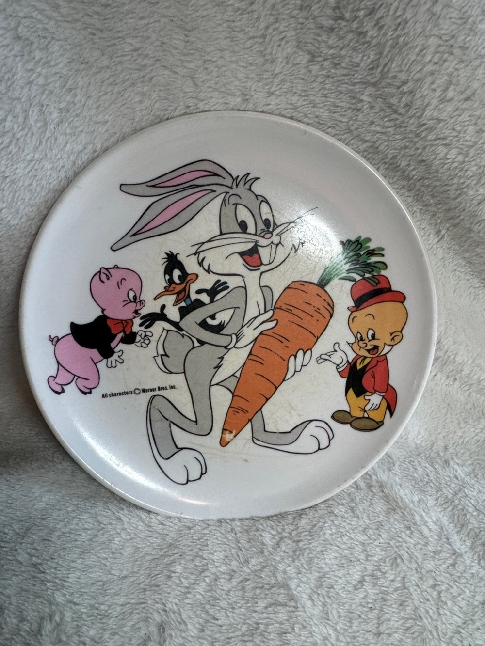 VTG Looney Tunes Bugs Bunny Melamine Plate Lenox Ware